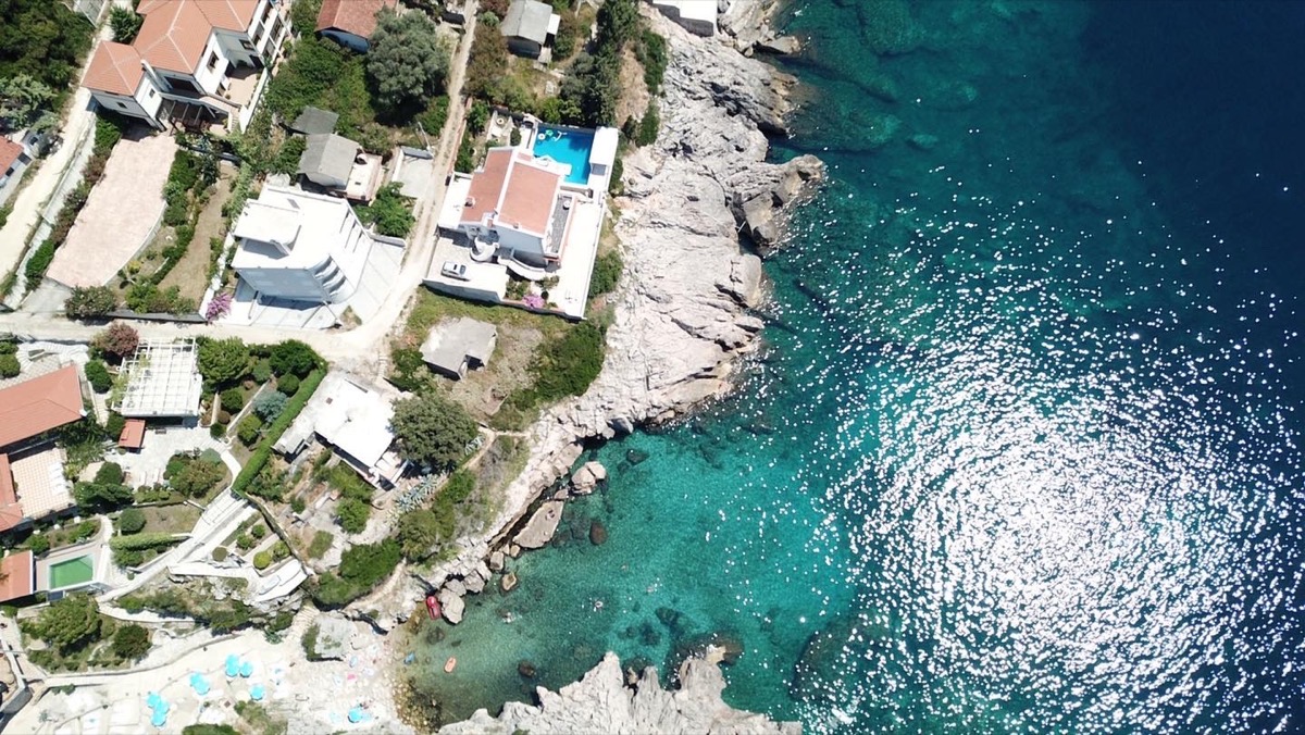 Azura Bay Hotel view from the Adriatic coast, Dobra Voda Montenegro