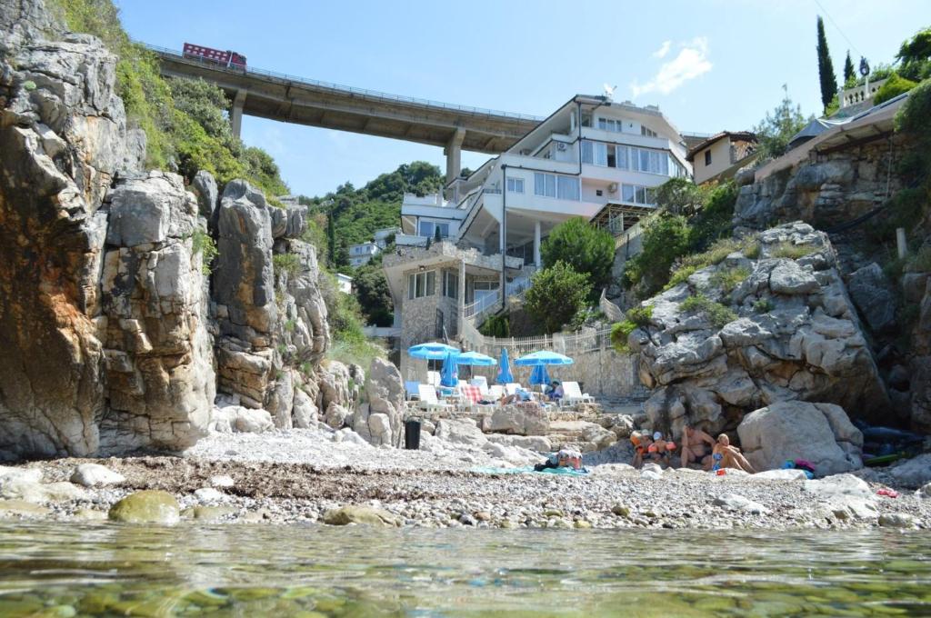Azura Bay private beach cove on the Adriatic