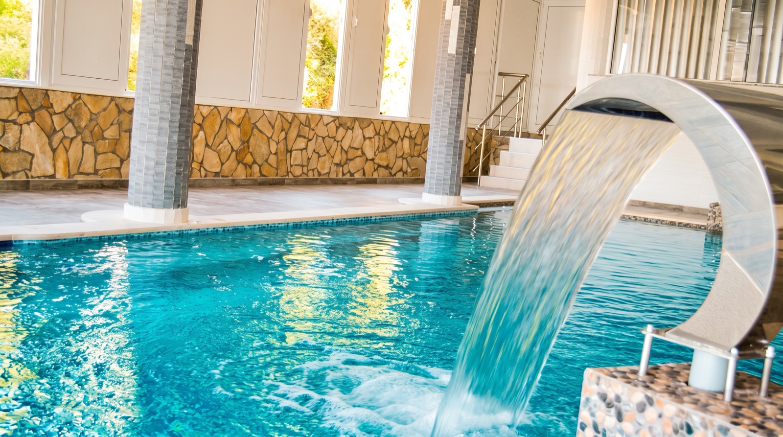 Indoor spa pool